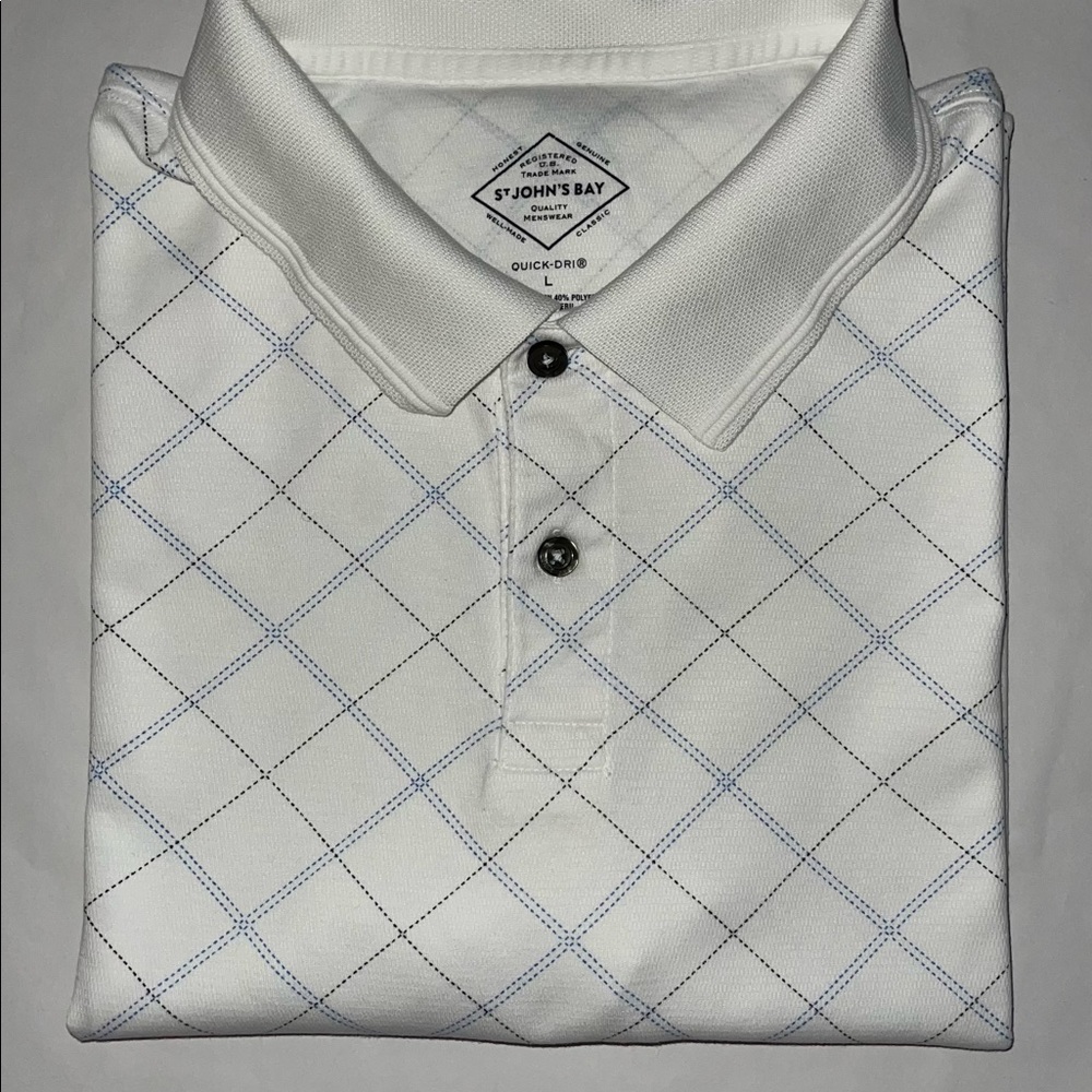 St. John’s Bay mens polo L Quick-Dry